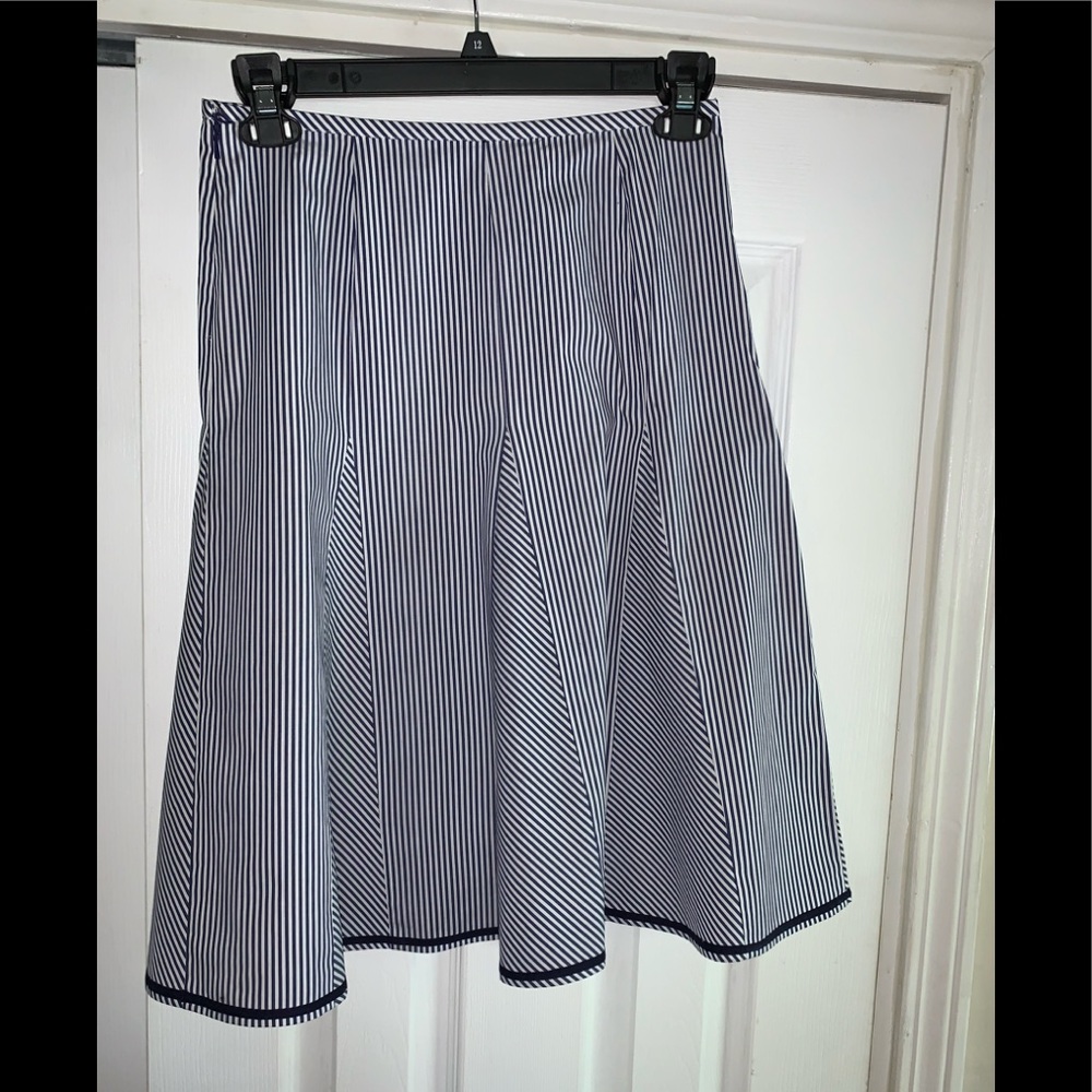 Talbots Blue & White Skirt, Size 2